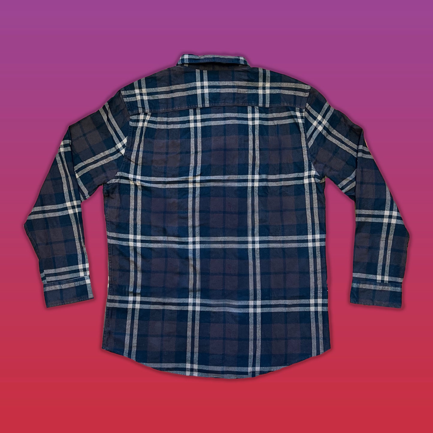 PLAID PATCHWORK BUTTON UP