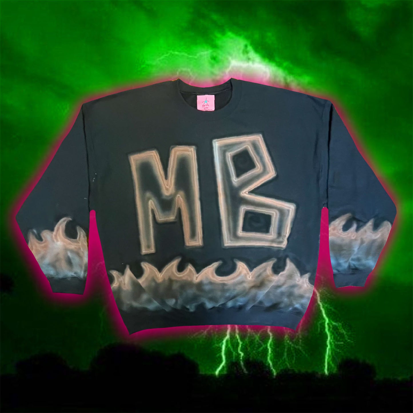 MB FLAMES CREWNECK