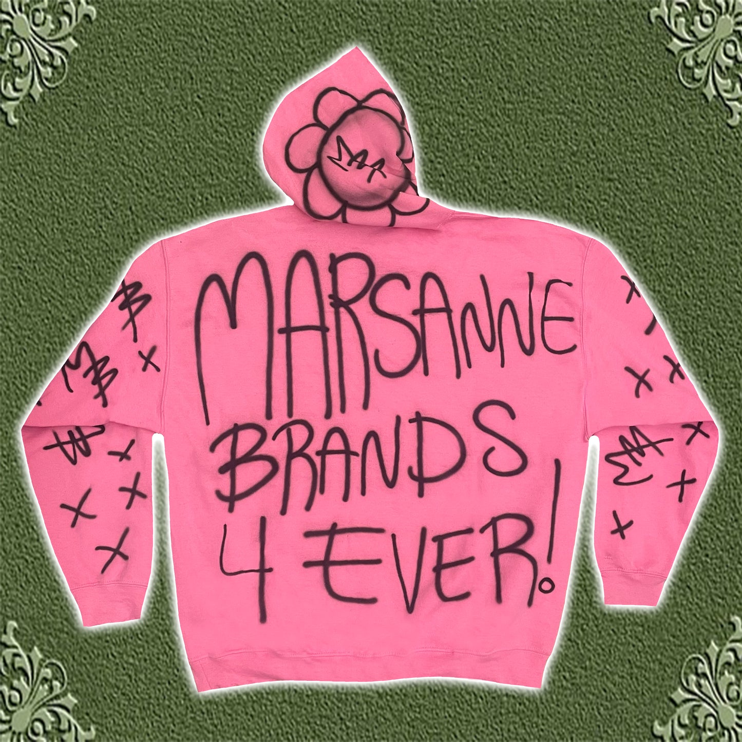 PINK HEART HOODIE