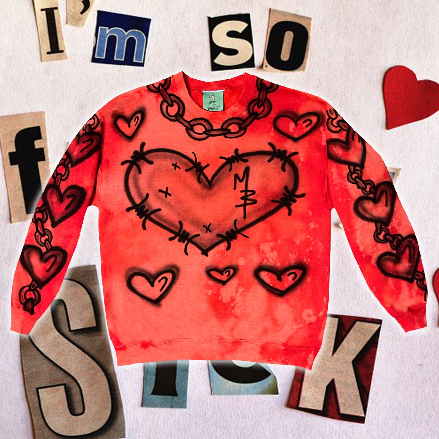 HEART CREWNECK