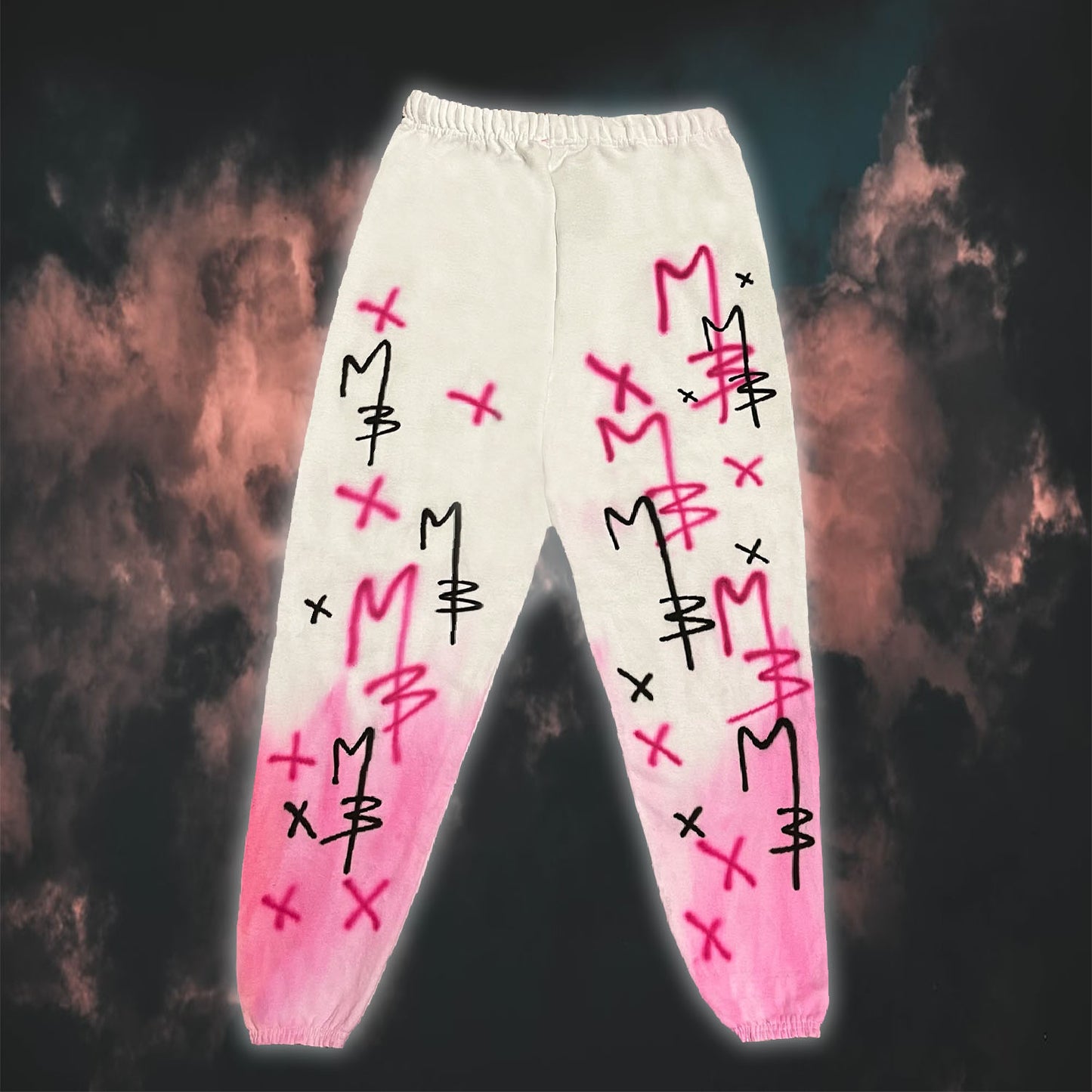 PINK HEART LOGO SWEATS