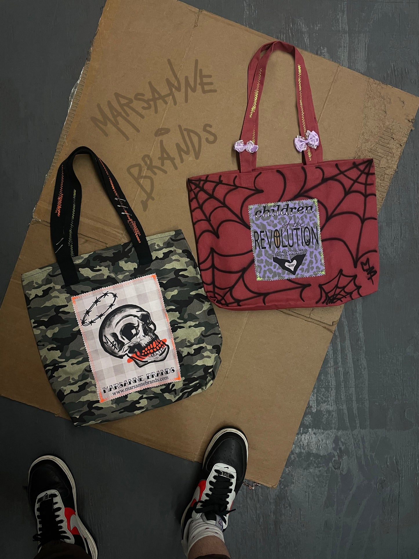 CAMO SKULL TOTE BAG