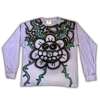 FLOWER FACE LONGSLEEVE TEE