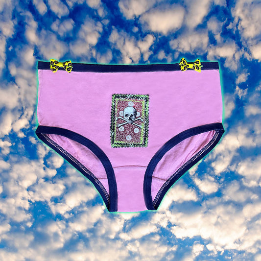 PINK SKULL AND CROSS BONES UNDIES