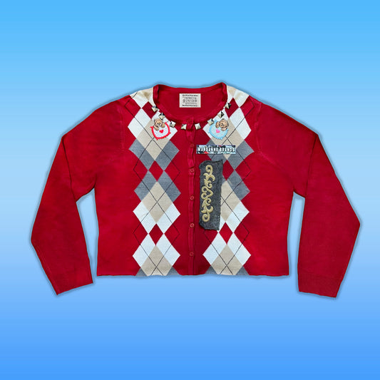 PLAID PATCHWORK SWEATER