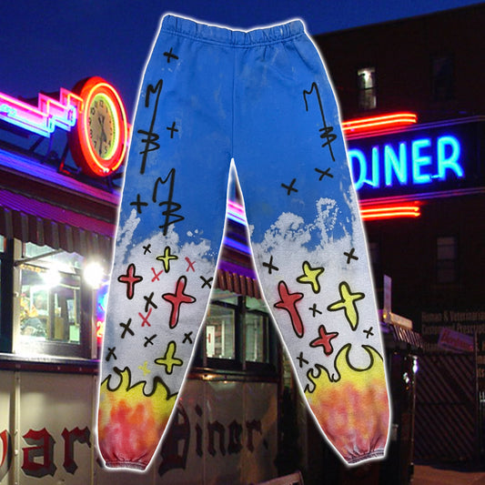 FLAMING BLUE NIGHTMARE SWEATS