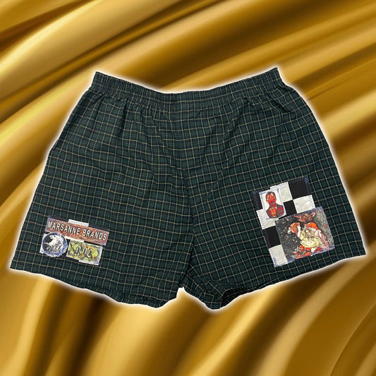 UNISEX PATCHWORK BOXER SHORTS